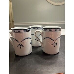Dansk Bistro Norwegian Blue Coffee Mug Cups